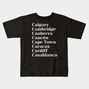 Cities starting with the letter, C Mug, Mask Kids T-Shirt